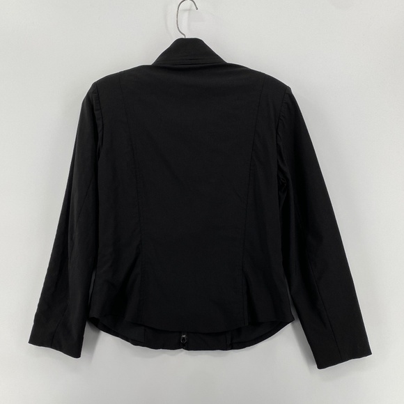 Snazzie Jacket Women's Small Petite Black Full Zip Long Sleeve Blazer Office - Picture 11 of 13